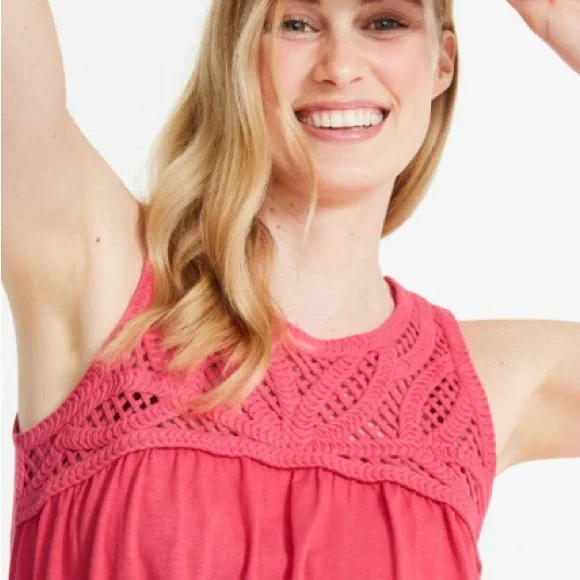 3X Joe Fresh 100% Cotton Top with Crochet Yoke - Picture 11 of 11